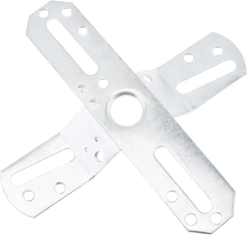 RTNLIT 4" Light Fixture Mounting Bracket, Universal Chandelier Crossbar 180 Rotation and Fixed, Cross-Shaped Lighting Parts with Screws and Nuts, 1 Pack - Image 5